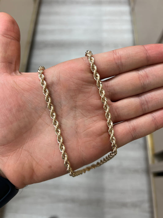 10K 5mm Rope Chain