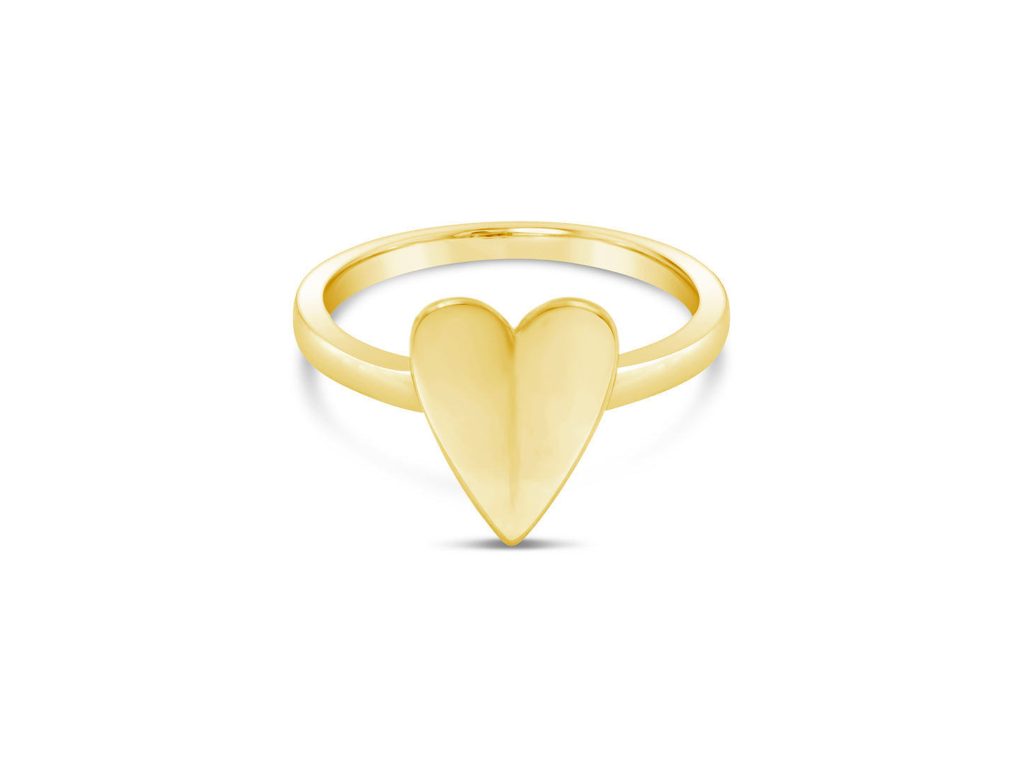 Elongated Heart Ring