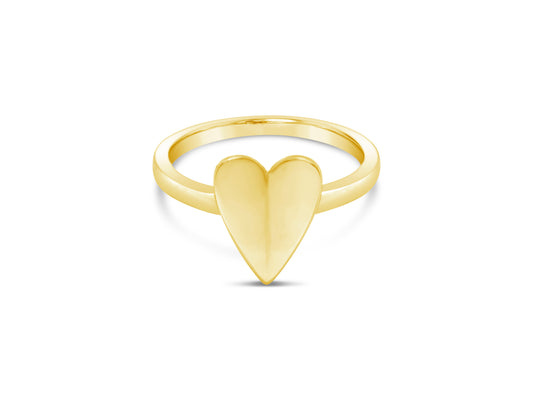 Elongated Heart Ring